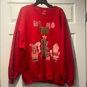 Ugly Christmas Sweater Christmas tree Raindeer Santa